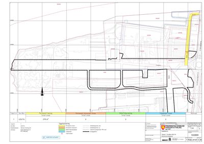 Situasjonsplan som viser eiendomsgranser, arealoppdelinger og bygningers plassering på tomt.