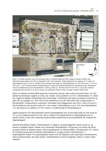 Flyfoto utsnitt av et område med overlagte punkter (prøvepunkter) og en legende for tilstandsklasse.