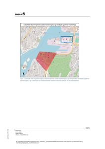 Et kart som viser et geografisk område med overlagte data om karminspinner (røde prikker) og landøyde (grønne prikker).