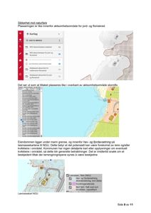 Bildet viser en side fra en rapport som inneholder flere kart. Øverst er det et digitalt kart fra NVE som viser aktvhetsoversikt for jord- og flomskred. Nederst er det et kart over løsmasser fra NGU. Begge kartene viser topografi, bygningsplassering og geologiske data.