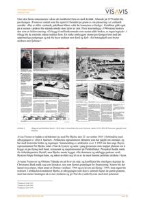 Et fotografi fra en avisartikkel som viser en historisk paviljong i Fremover, inkludert tekster og mindre detaljtegninger.