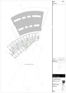 Etasjeplan (Plan 4. etasje) som viser romfordeling, vegger og dimensjoner for Scenic Hotel Narvik.