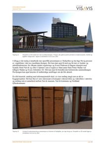 Fotografier av en 3D-modell (rendering) av Haikjøften-prosjektet, inkludert et perspektiv på bygningene og et nærbilde av en glassvegg med tekst.