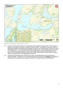 Et kart over Návátindane 1-4 og Skjerkevåtn som viser topografi, vannmasser og plassering av dammer.