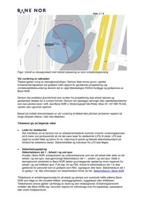 Utsnitt fra situasjonskart som viser plassering av en kran og merket sektorbegrensning (rød sirkel) i forhold til jernbanesporet.