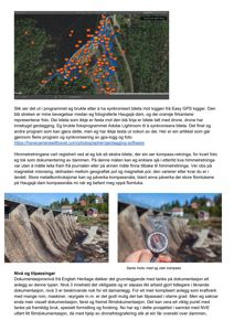 Fotografier av Haugsjø dam og en kompass for å vise magnetisk misvisning.