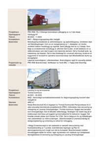 Bildet viser to foton av bygninger (en rød modulbygning og en hvit fleretasjes bygning) som er inkludert i et prosjektdokument.