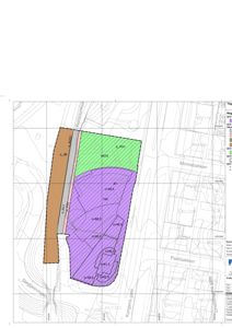 Situasjonsplan som viser tomtens grenser, høydemål (c+45.0, c+68.0 osv.), arealbruk (HO, PA1, JB) og nabolagsgater.
