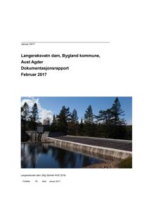 Fotografi av Langeraksvatn dam i Bygland kommune, Aust Agder.