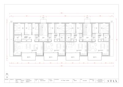 Etasjeplan (leilighetsplan) med romfordeling, mål og orientering.