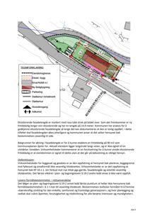 Situasjonsplan som viser eiendomsgranser, eksisterende og ny bygningsmasse, parkering og forhold til vegen.