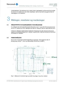 Etasjeplan (målesone) for kombinert lager og butikk Coop Bygg / Coop Xtra, Sortland.