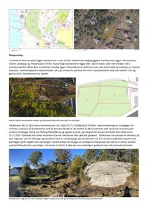 Bildet viser en side fra en byggesak som inneholder flere kart og planer. Øverst er det en situasjonsplan (map) og et flyfoto (photo) med kartutsnitt. Midt på siden er det en annen situasjonsplan (map). Nederst er det et fotografi (photo) av eiendommen. Siden inneholder også tekst om plangrunnlag og tiltakshaver.