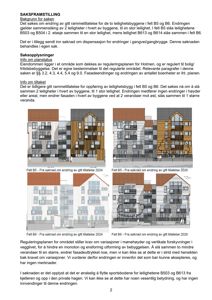 Bildet viser fasadetegninger for to leilighetsbygg (felt B5 og B6) med forslag til endringer i fasadeutforming, inkludert vindusoppsett og materialvalg.