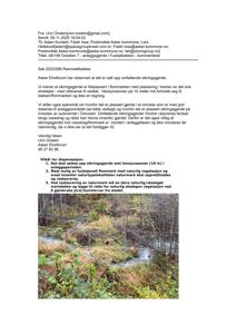 Fotografi av et sikringsgjerde i en flommarken.