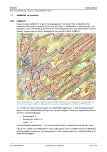 Et kart over et nedbørfelt med overlagte vannveier og arealbruk (skog, mark, urban).