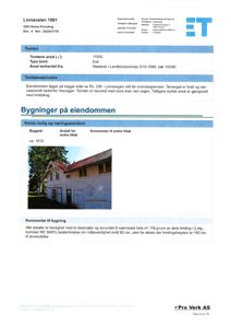 Fotografi av en eksisterende bygning (bolig og næringseiendom) fra ca. 1912, tatt som del av en eiendomsbeskrivelse.