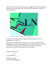 Utsnitt av kommuneplanens arealdel for eiendommen Kilda 2