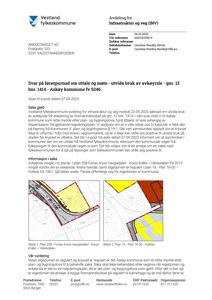 Kart som viser eiendomsgrenser og reguleringer for et kryss (Plan 258 og Plan 16).
