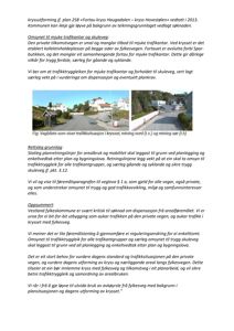 To foton som viser vegbilete og trafikksituasjon ved eit kryss, med tekst under som forklarer retningane.