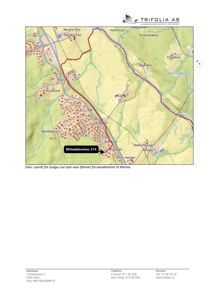 Kartutsnitt fra Scalo Live som viser eiendomsgrenser og vei (Nittedalsveien 374) i et terrengområde.