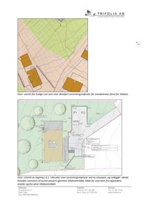 Situasjonsplan (L3.1) som viser eiendomsområde, avrenningsmønster og overvannsledninger.