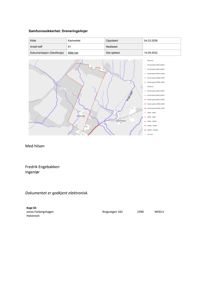 Kart over et område med overlagte data om dreneringslinjer og vegnett.