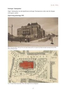 Et fotografi fra 1909 som viser Teaterparken og det opprinnelige parkanlegget.