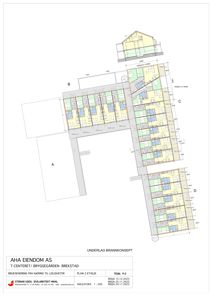Etasjeplan (PLAN 2.ETASJE) som viser romfordeling, leilighetsinndeling og bruksareal for et bygg.