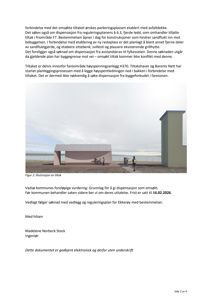 3D-visualisering (rendering) av en planlagt grillhytte og rasteplass.