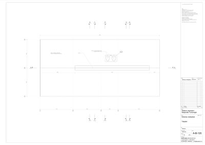 Etasjeplan (takplan) som viser romfordeling, dimensjoner og plassering av toalettrom.