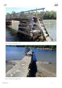 To fotografier av eksisterende brygger ved vannet.