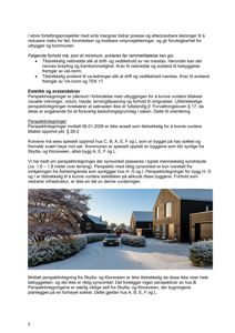 Fotografi av en moderne boligbebyggelse med snødekke, som illustrerer et eksempel på en perspektivtegning nevnt i teksten.