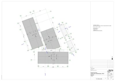 Etasjeplan (1. etasje) med romfordeling, dimensjoner og arealoppdelinger.