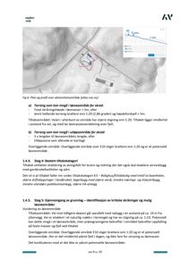 Situasjonsplan over aksjonsområdet som viser topografi, vei, og plassering av tiltaket (bygning) i forhold til omgivelsene.