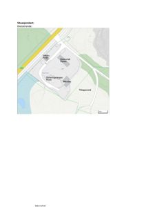 Situasjonskart som viser eksisterende bygninger (Vektbu, Elektrohall, Mikodan, Sorteringsramper) og omgivelsene, inkludert veier og terrengforhold.