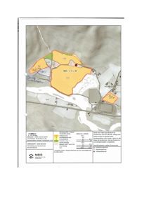 Situasjonsplan som viser eiendomsnummer 3454-901540, med arealoppdeling (f.eks. fullbærende jord, overflatejord) og beliggenhet i forhold til veier og nabolag.