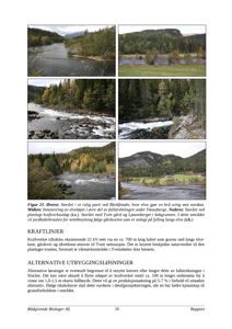 Bildet viser en samling av seks fotografier som illustrerer Stordn i ulike partier og situasjoner, inkludert elveløp, fallstrekning og områder med planlagt kraftutskjelling.