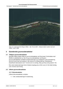 Kartutsnitt (flyfoto) som viser et geografisk område med en markert rektangel (tiltaksområdet).