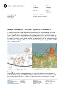 Kartutsnitt som viser plassering av tiltak i forhold til KPA-områder og naturrom.