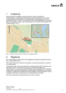 Oversiktskart over tiltaksområdet med en markert bygningsplassering.