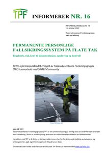 Fotografi av en takarbeider som utfører arbeid på et flatt tak.