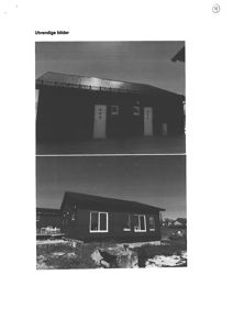 Fotografi av en bygning sett fra utsiden, med overskriften 'Utvendige bilder'.