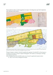 Bildet viser to reguleringsplaner (MB19 og MB55) som illustrerer arealbruksplanlegging, eiendomsgrenser og bebyggelse i et område.