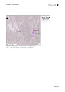 Et kart over et kartleggingsområde (S2) i Eigersund kommune, som viser et fokusområde for snøskredanalyse.
