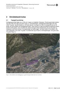 3D-ortofoto over kartleggings- og påvirkningsområdet sett mot nordvest.