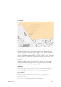Bildet viser en situasjonsplan (Figur 2) som kartlegger eiendommen i forhold til områder for friluftsliv, flomfare og kvikkleire. Det er også tegnet inn eksisterende infrastruktur.