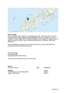 Et kart som viser lokalisering av et sted (Flakstadøya) med en markør.