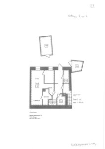 Etasjeplan for underetasjen som viser romfordeling (stue, skur, kjøkken, entre, bad/WC) og plassering av tekniske rom (TS1-4).