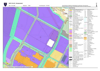Situasjonskart som viser tomtens beliggenhet, grenser, vegnett og omgivende arealbruk.